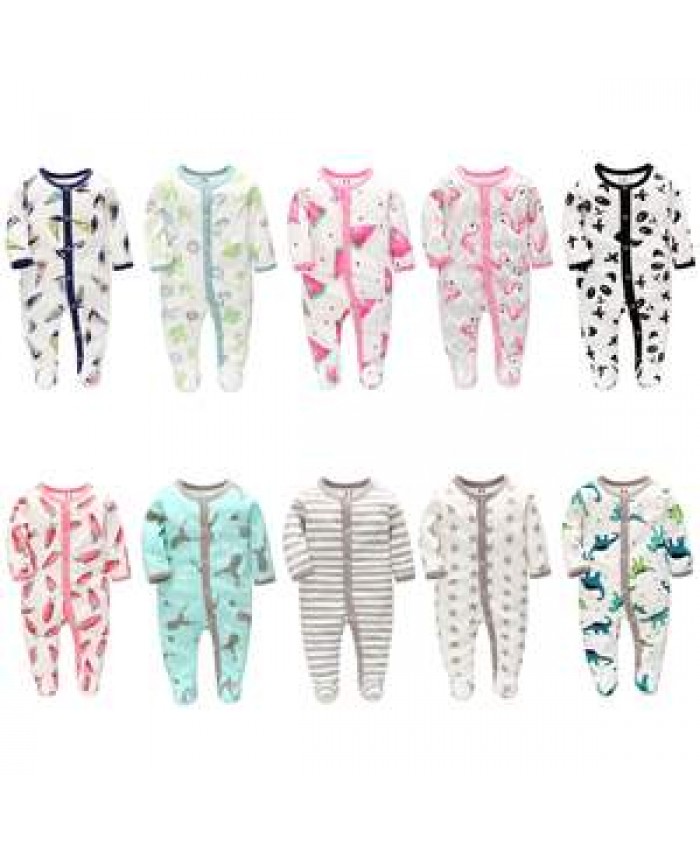 spring and autumn long sleeved newborn Jumpsuit baby wrapped crawling suit organic cotton baby Jumpsuit