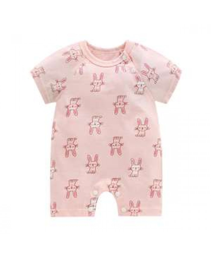 Wholesale Summer Infant Jumpsuit Blank Newborn Baby Girl Boy Clothes 100% cotton Short Sleeve Bodysuit