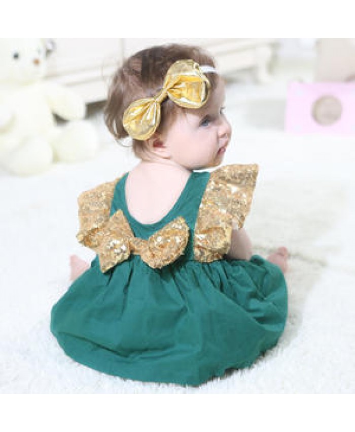 wholesale Baby Girls Rompers Bodysuit Playsuit Dress Clothes Outfits with bow