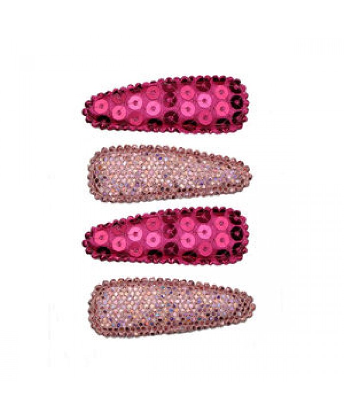 Sparkle sequin covered girl snap hair clip PU leather 5 cm snap hair clip accessories set baby snap hair clips for baby girls