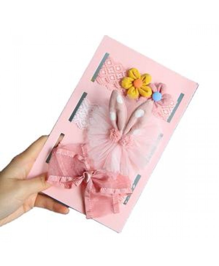 2022 Cute Satin Elastic Silk Gift Bow Accessories Girls Butterfly Headband Baby Hairband Set