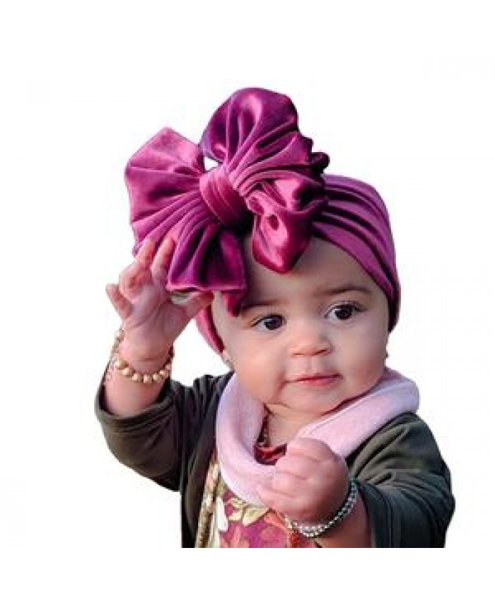 Fashion Infant velvet big bow headbands kids wide bowknot elastic band toddler girls turban baby hair accessories headband