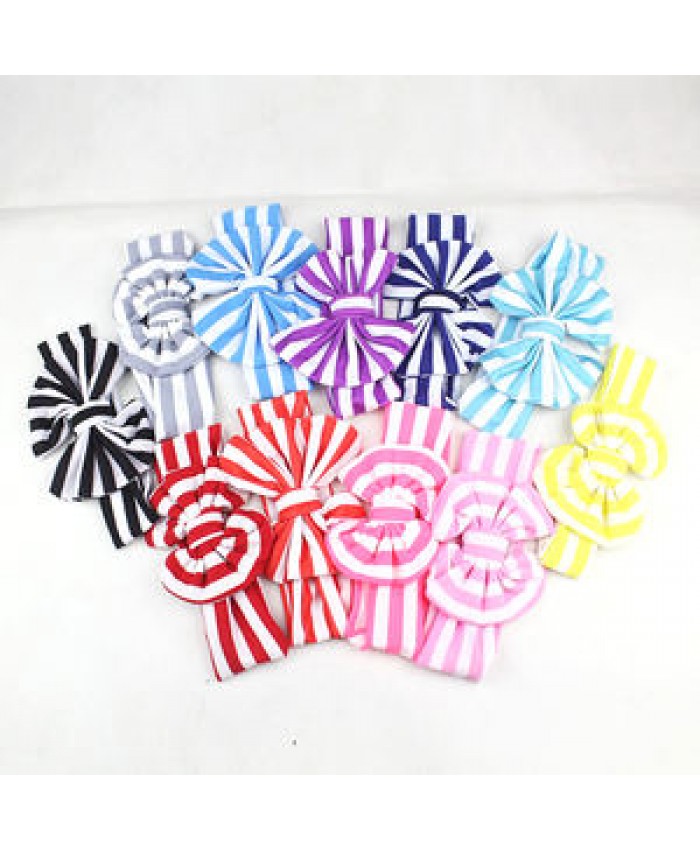 Baby Girl Big Hair Bow Striped Knot Headband Newborn Kids Hair Accessories Children Headwraps