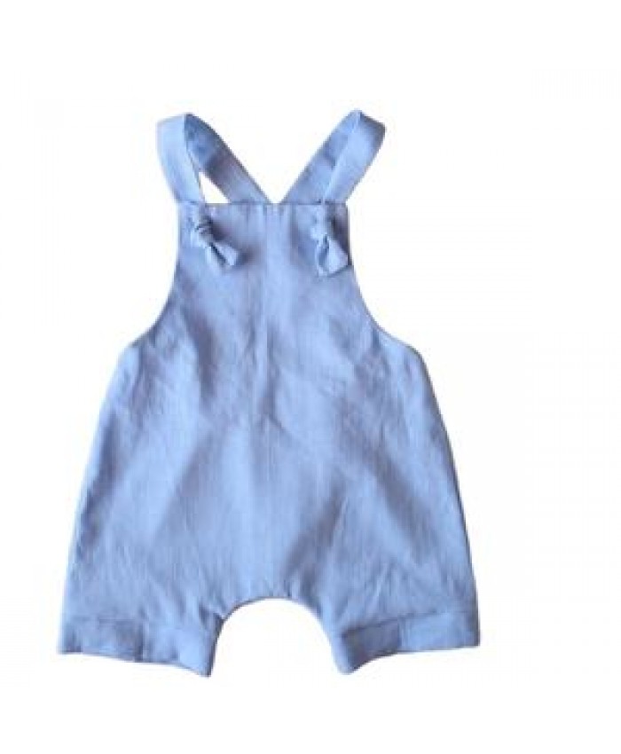 Soft Infant Baby Pants Linen Suspender Trousers,Baby Clothes Romper With Good Quality