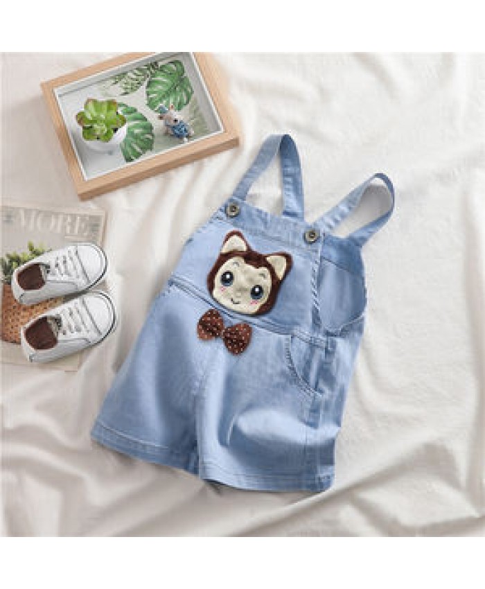 Summer Kids Baby Overalls Shorts Boys Girls Denim Jumpsuits Toddler Clothes Jeans Playsuits