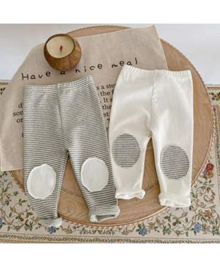 Ins 2022 autumn new baby clothes trousers cotton comfortable baby Leggings striped pants