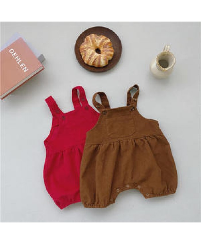 Wholesale baby newborn overalls organic suspender trousers baby overalls