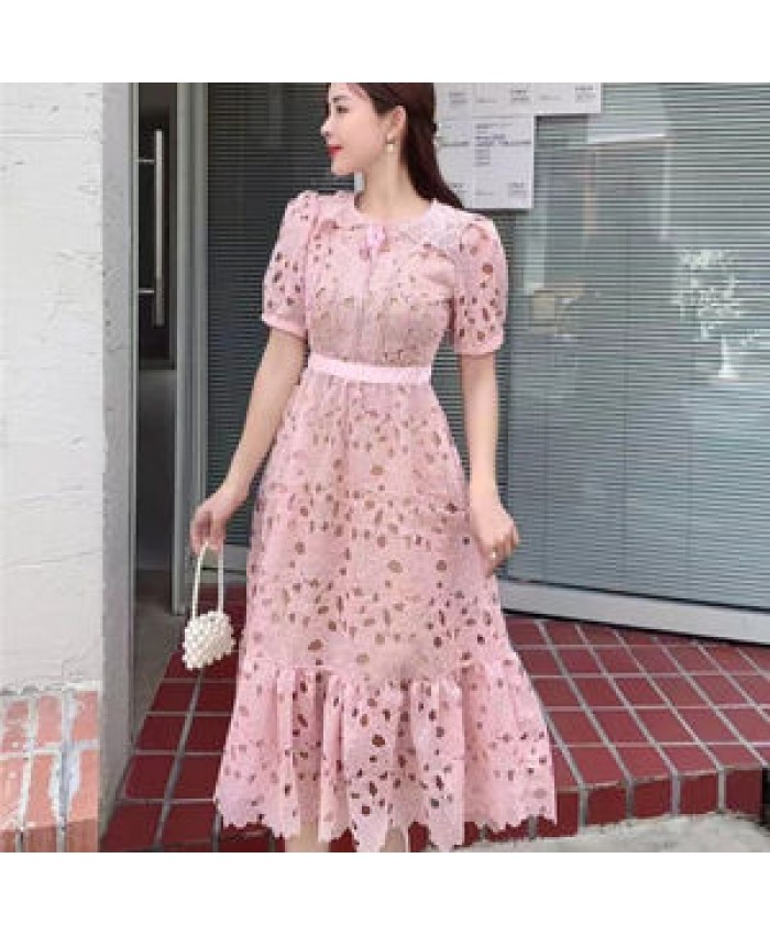 Summer 2021 Chiffon Longuette Relaxed Waist Bohemian Beach Boho Maxi Dress