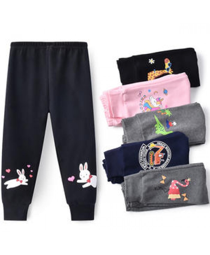 Autumn New Children's Leggings Pure Cotton Stretch Sweatpants Boys and Girls Long Trousers Baby Casual Pants