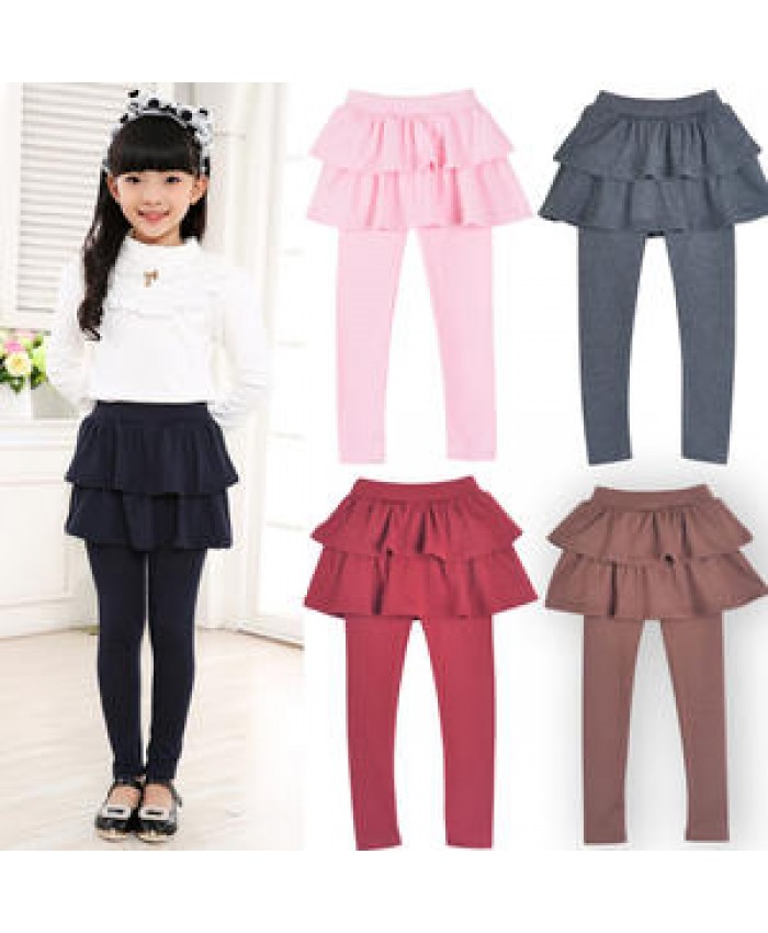 Hot selling Spring Autumn girls leggings cotton lovely baby Cake skirt pants kids Leggings
