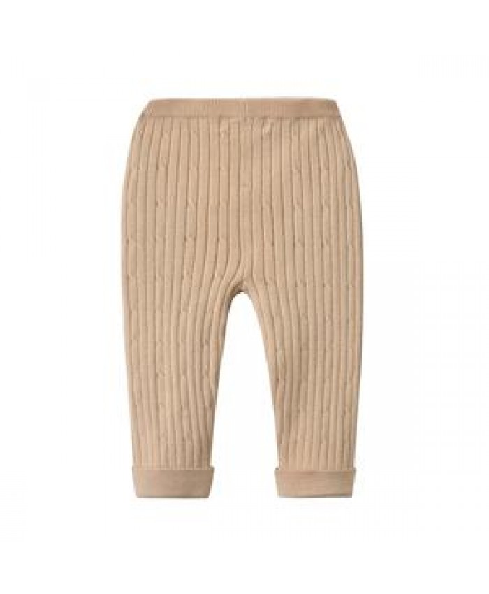 Organic rib knit baby leggings Sustainable Baby Pants Toddler Joggers eco-friendly cotton baby Joggers