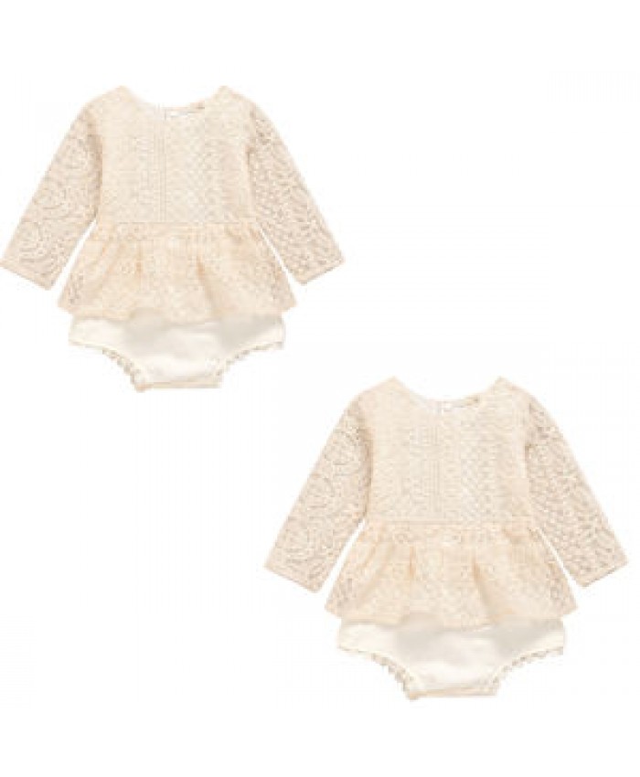 2019 Summer Baby Clothes Infant Lace Long Sleeve Jumpsuit Girls Lace Rompers For Baby Cotton Romper baby suit romper